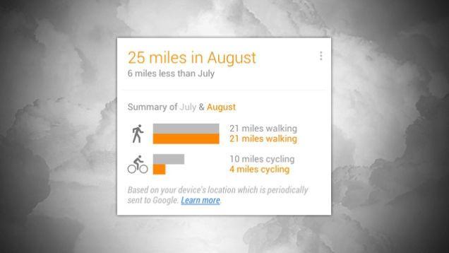 See How Far You've Walked ( Google Now) 7